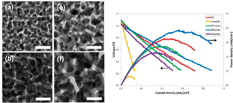Ultra-Thin Catalytic Electrodes for LT-SofC