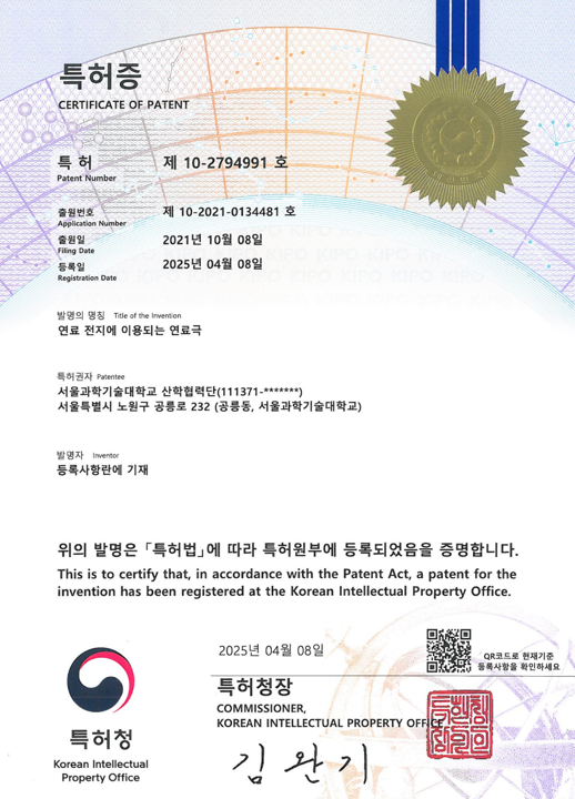 연료 전지에 이용되는 연료극